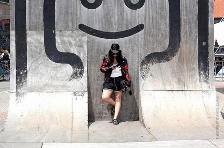 In the Street...Attached Bandana and Foulard