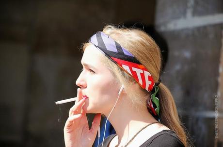 In the Street...Attached Bandana and Foulard