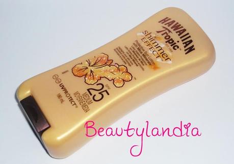 HAWAIIAN TROPIC - Shimmer effect spf 25, Silk Hydration Face SPF 30 -