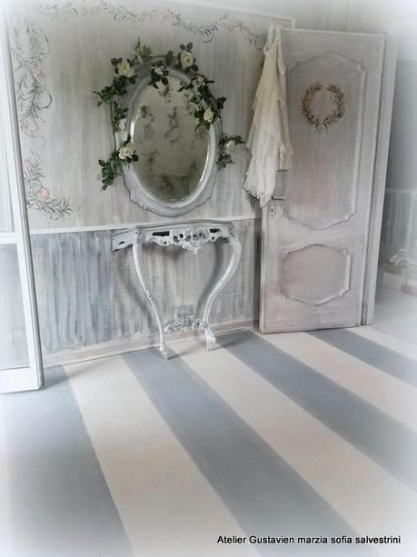 Pavimenti in legno dipinti con Shabby Chalk