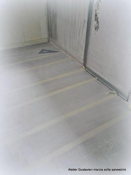 Pavimenti in legno dipinti con Shabby Chalk