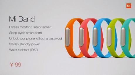  Mi Band: il primo smartband di Xiaomi accessori  xiaomi Mi Band; Accessori 