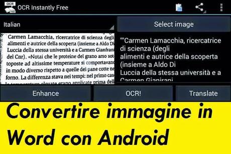 [Guida] Convertire le parole e il testo di un immagine in Word con Android