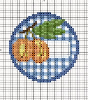 Etichette per confettura a punto croce