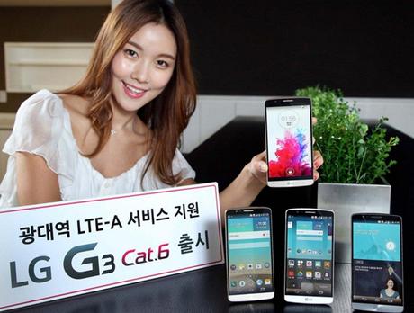 LG G3: annunciata la variante LTE-A 