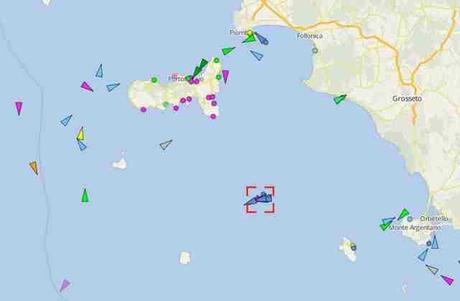 Concordia la mappa sul telefonino segui Live la rotta dal Giglio a Genova