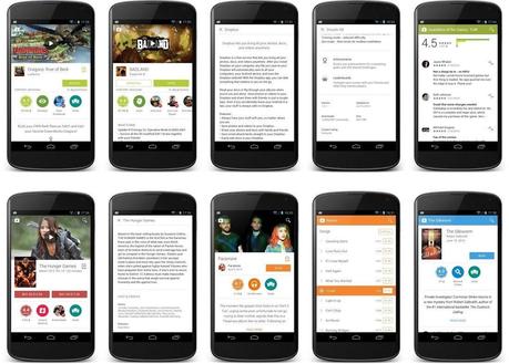 nexusae0 store 4.9.13 Google Play Store si aggiorna introducendo il Material Design applicazioni  update material design google play store google Android L android aggiornamento 