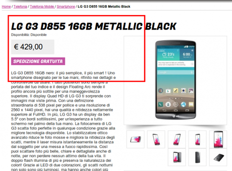 LG G3 D855 Black nero Gli Stockisti Smartphone cellulari tablet accessori telefonia dual sim e tanto altro 600x444 LG G3 in offerta a soli 429 euro da Glistockisti.it smartphone  lg g3 