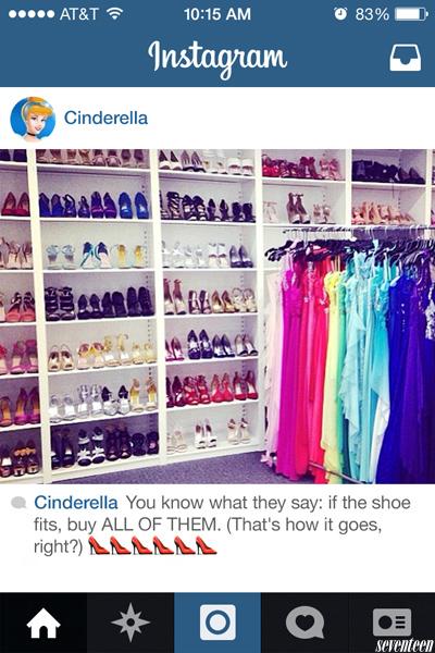 Se le principesse Disney usassero Instagram 3