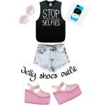 Scarpe Jelly con platform outfit