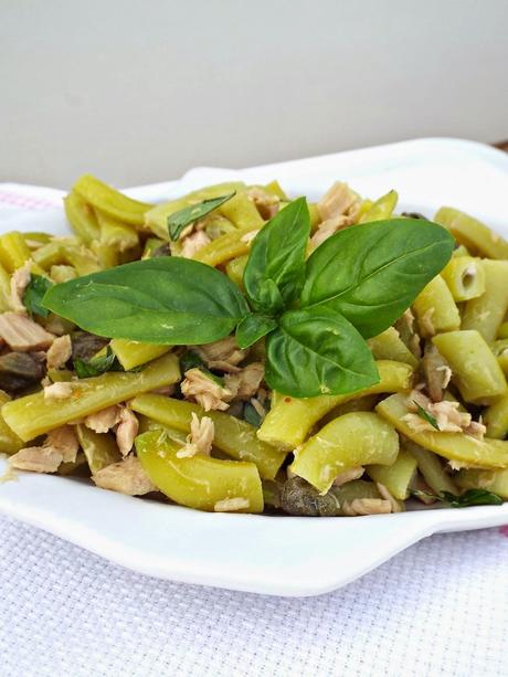 Insalata piccante di fagiolini bianchi