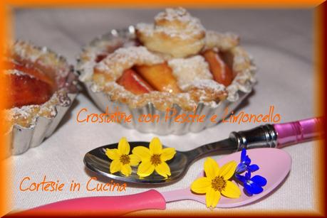 Crostatine con Pesche e Limoncello