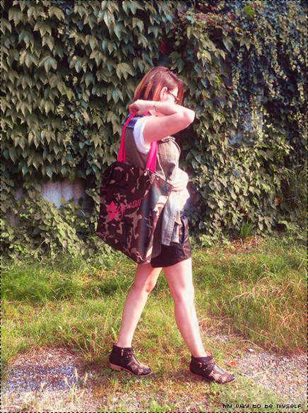 #ootd: Military mood it’s SOGLAMOUR (Borsa militare e un po’ di fortuna ;) )