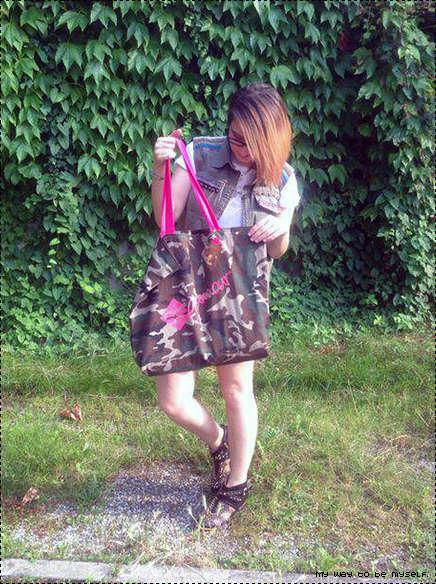 #ootd: Military mood it’s SOGLAMOUR (Borsa militare e un po’ di fortuna ;) )