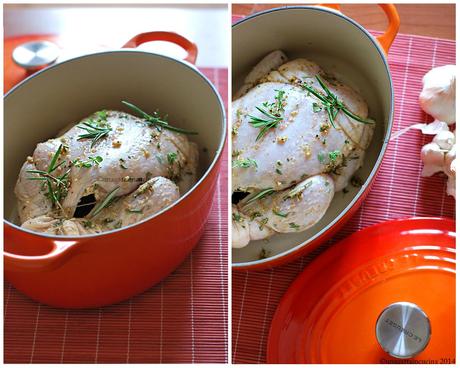 Pollo arrosto alla paprika e sale rosa