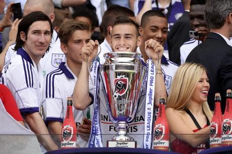 RSC Anderlecht winning the Jupiler Pro League title