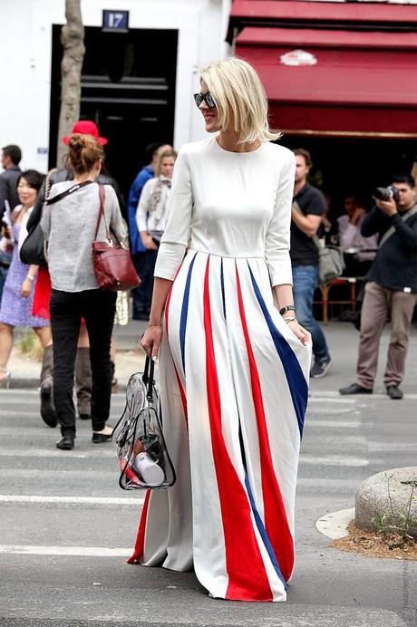 In the Street...Vive la france...Flag of French inspiration