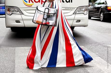 In the Street...Vive la france...Flag of French inspiration