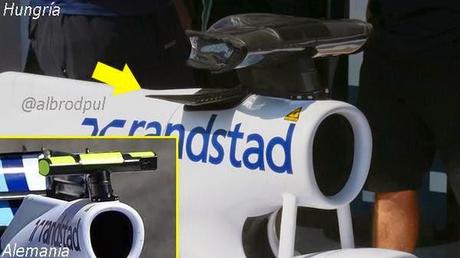 GP. Ungheria: Williams con aletta sul roll bar come la Ferrari F14 T