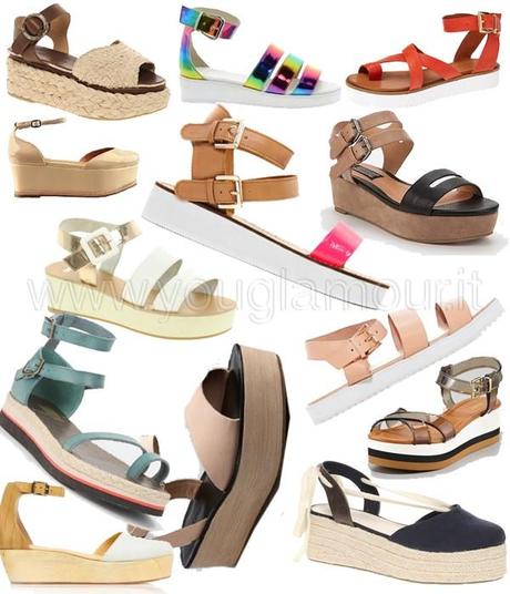 Sandali flatform: la mezza misura che fa tendenza