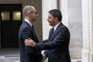 Yatsenyuk e Renzi