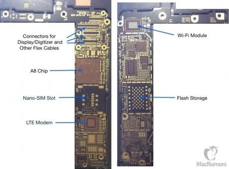 iPhone 6 – Arrivano nuove immagini del circuito stampato -Aggiornato