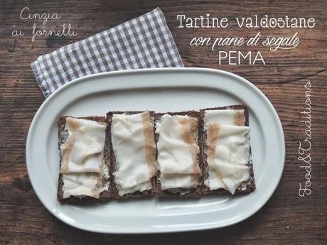 tartine valdostane con pane di segale 