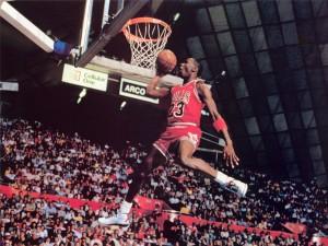 Una bella immagine di Michael Jordan ai tempi dei Chicago Bulls