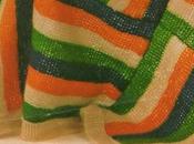 Lavori maglia: Coperta multicolori punto legaccio