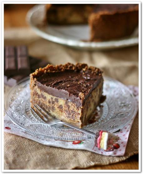 Cheesecake melanzane e cioccolato – Aubergine (eggplant) and chocolate cheesecake Cheesecake melanzane e cioccolato3