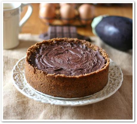 Cheesecake melanzane e cioccolato – Aubergine (eggplant) and chocolate cheesecake Cheesecake melanzane e cioccolato5