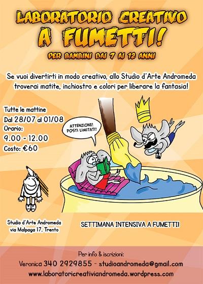 Ultimi posti per il Laboratorio creativo a Fumetti Estate 2014 di Studio Andromeda   Studio dArte Andromeda 