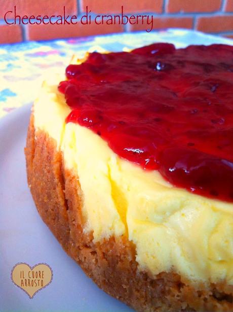 CHEESECAKE CON CRANBERRY