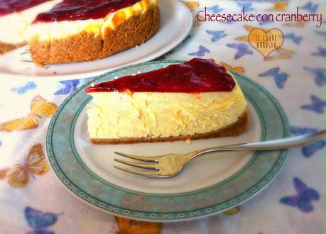 CHEESECAKE CON CRANBERRY