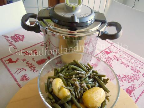 Cucinare con l'Acticook: fagiolini e patate all'aceto e dragoncello