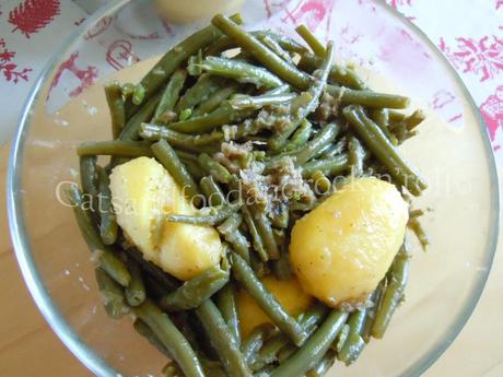 Cucinare con l'Acticook: fagiolini e patate all'aceto e dragoncello