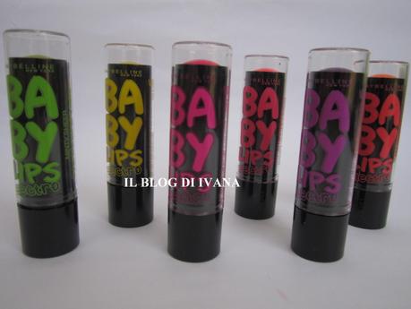 Maybelline: Baby Lips ELECTRO (preview,swatches)