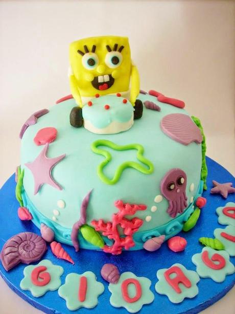 TORTA E CUPCAKES SPONGEBOB