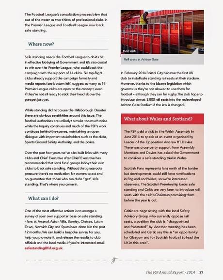 ''Safe Standing Campaign Report'' - Football Supporters' Federation