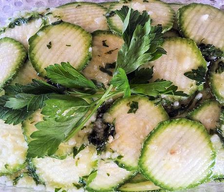 Carpaccio di zucchine