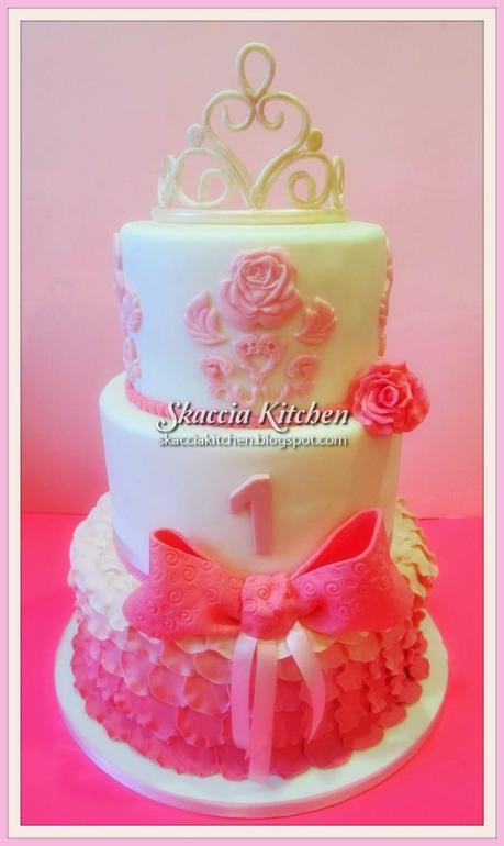 1st Birthday Princess Cake