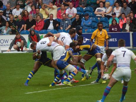 Mischia Rugby: Stadio Ibrox Olimpiadi del Commonwealth Glasgow 2014