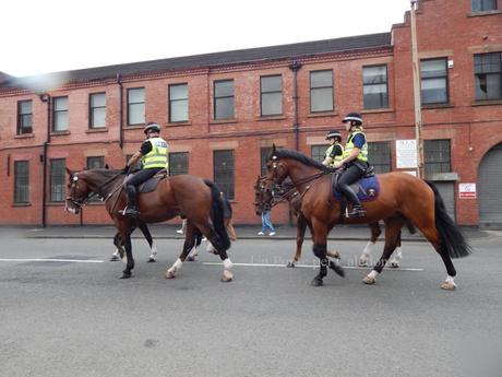 Olimpiadi del Commonwealth Glasgow 2014 Stadio Ibrox: polizia a cavallo