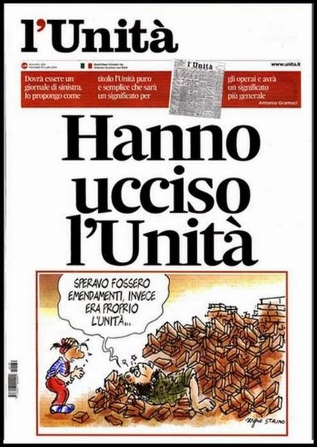 L'Unità sospende le pubblicazioni