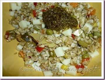 Insalata fredda d'avena con verdure e salsa verde (7)