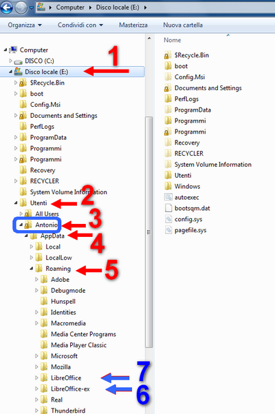 File e cartelle nascoste in Windows 7 e 8