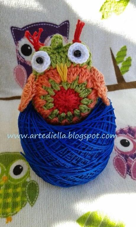 Gufo all'uncinetto crochet owl tutorial