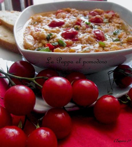 La pappa al pomodoro con i sette veli e il gatto che fa l'uovo nel cestino