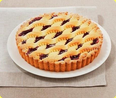 Crostata a incrocio con marmellata