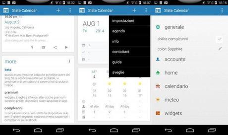 slate calendar 2 600x355 Slate Calendar: un nuovo calendario per Android con linterfaccia di Google Now applicazioni  play store google play store 